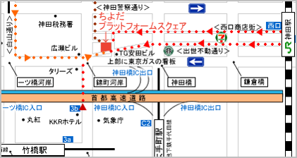 ちよだプラットフォームスクエア地図